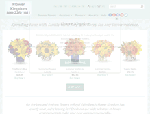 Tablet Screenshot of myflowerkingdom.com